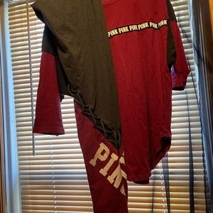 Victoria's Secret shirt and leggings leggings are medium shirt is small